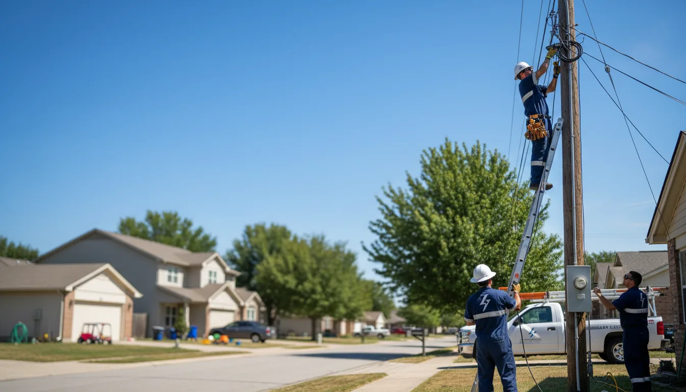 Residential electrician providing installation services in Farmington, IA